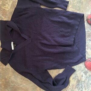 Eloquii Deep Blue V-Neck Sweater